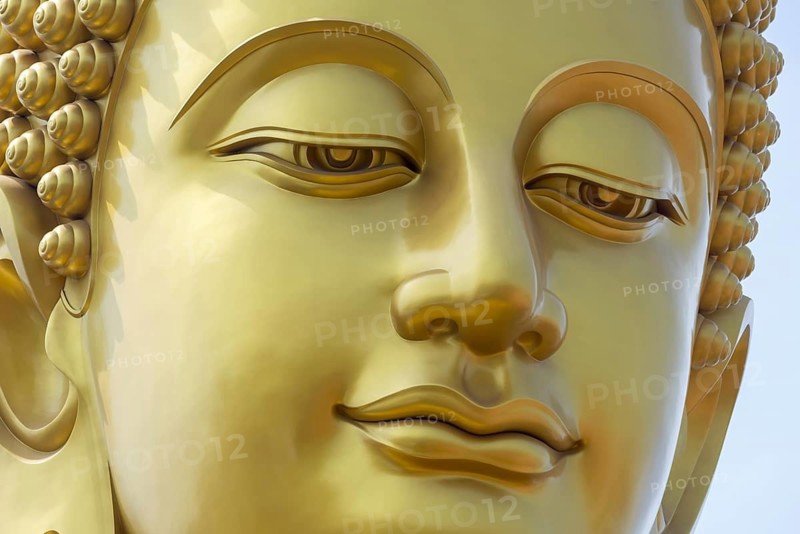 The 69-metre Buddha statue (Big Buddha Bangkok), in the lotus position, visible from afar across the khlongs, dedicated to Luang Pu Sodh Candasaro, Wat Paknam Phasi Charoen, Phasi Charoen district, Bangkok, Thailand