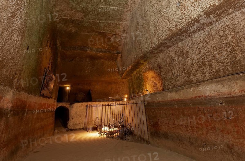 Napoli Sotterranea, underground Naples, historic tunnel system in tuff stone, Naples, Campania province, Italy