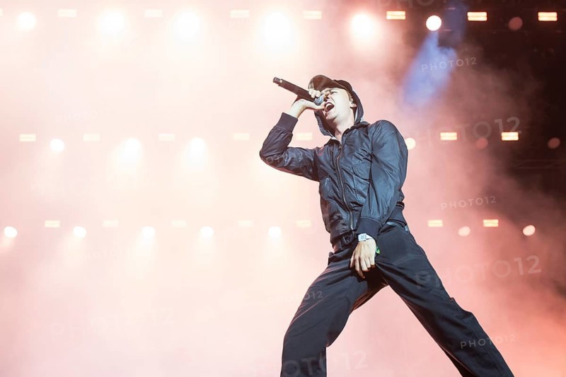 Longus Mongus, rapper of the band BHZ at Highfield Festival on Friday, Störmthaler See, 14.08.2026