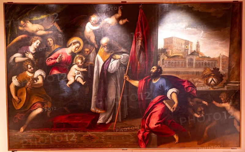 Painting Dedizione di Udine a Venezia, Galleria d'Arte Antica, Castello di Udine, Friuli-Venezia Giulia, Italy
