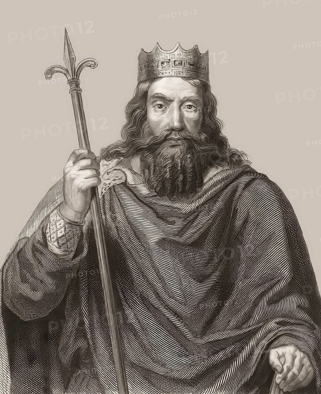 Clovis, Chlodovechus, Chlodwig I., Chlodowech, 466-511, King of the Franks of the Merovingian dynasty, digitally edited