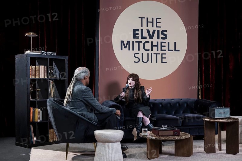 Sophie Thatcher talking to Elvis Mitchell in The Elvis Mitchell Suite during the 79th Cannes International Film Festival. The 79th Cannes International Film Festival will take place from May 12 to 23, 2026