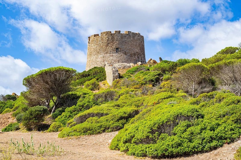Torre di Langosardo tower in Santa Teresa di Gallura, Sardinia, Italy