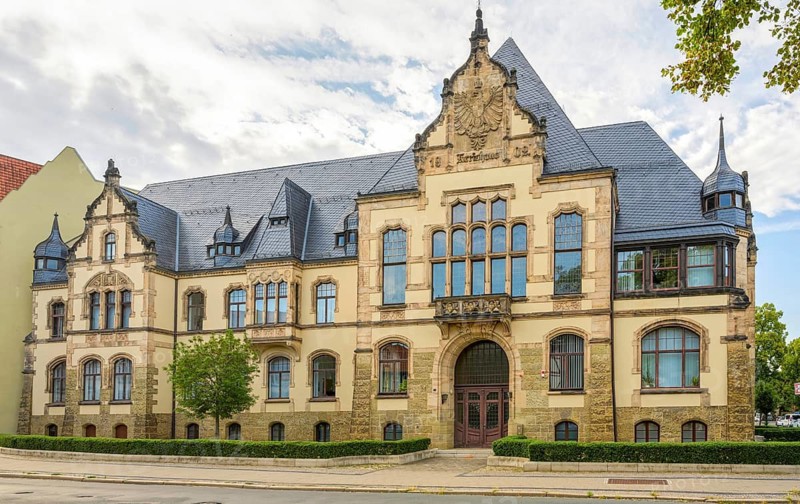 Historic district building from 1902 Quedlinburg Harz Germany