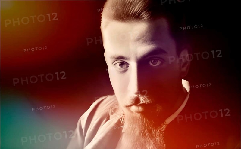 Portrait of Rainer Maria Rilke, 1875 – 1926, Austrian poet and novelist, digitally edited
