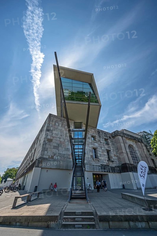 Main entrance from the Reichsparteitage Documentation Center, Nuremberg, Middle Franconia, Bavaria, Germany
