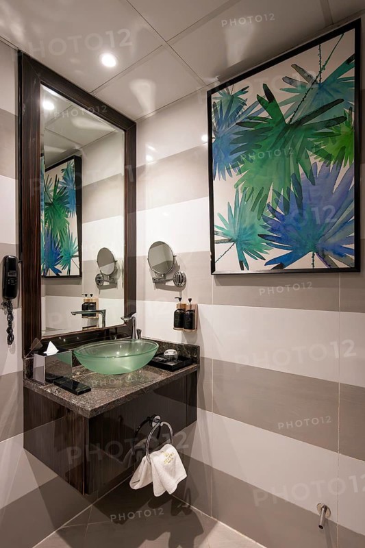 Hotel bathroom sink, Dubai, United Arab Emirates, UAE