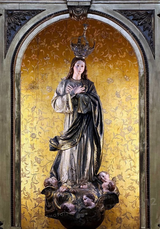 Sacred artwork in the Igreja da Santíssima Trindade, Church of the Holy Trinity, Porto, Portugal