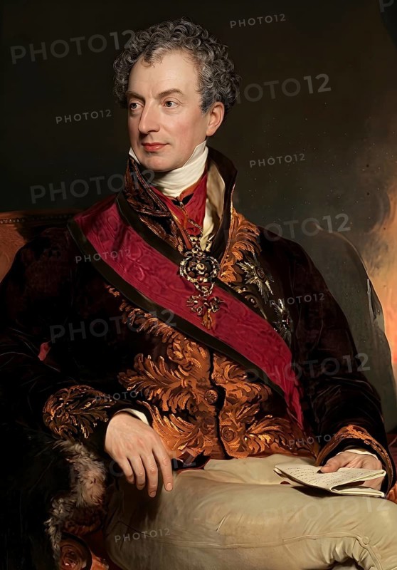 Klemens Wenzel Lothar von Metternich, Clemens, Austrian diplomat, politician and statesman, state chancellor, foreign minister, Austria, historical figure, historical illustration, digitally edited