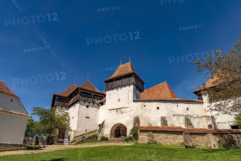 The Saxon fortified church in Viscri or Deutsch-Weisskirch, Transylvania, Romania