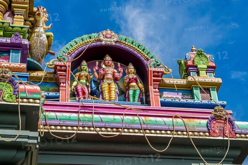 The Arul Mihu Navasakthi Vinayagar Hindu Temple, Victoria, Mahe, Republic of Seychelles, Indian Ocean