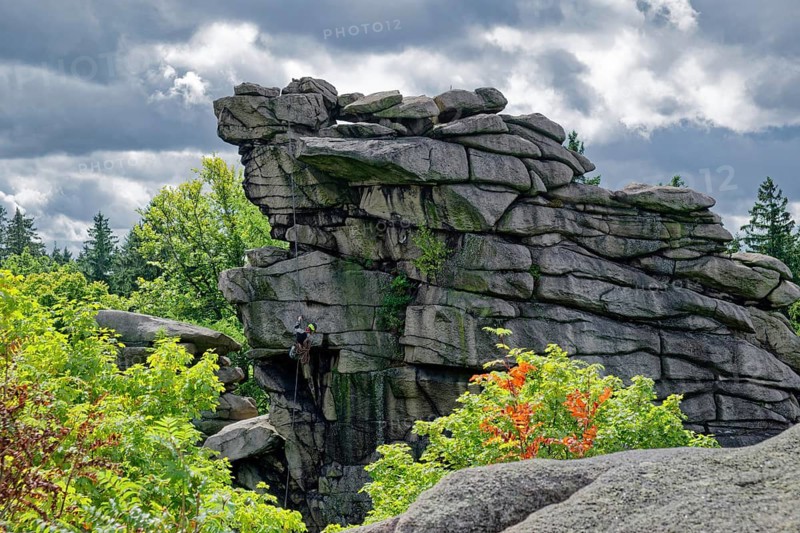 Greifensteine, Erzgebirge rock formation, Geyerscher Wald, granite rocks, Ehrenfriedersdorf, Ore Mountains, Saxony, Germany