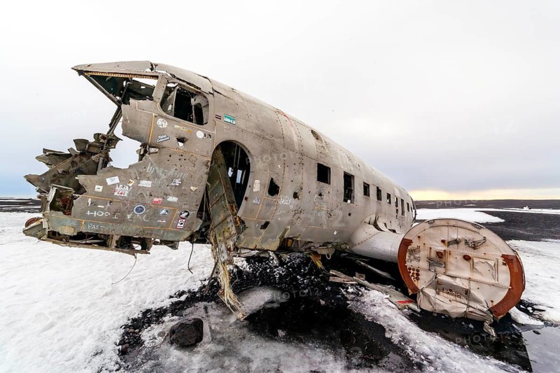 Wreck, plane, plane wreck, beach, Douglas C117-D crashed in 1973, Solheimasandur, Iceland