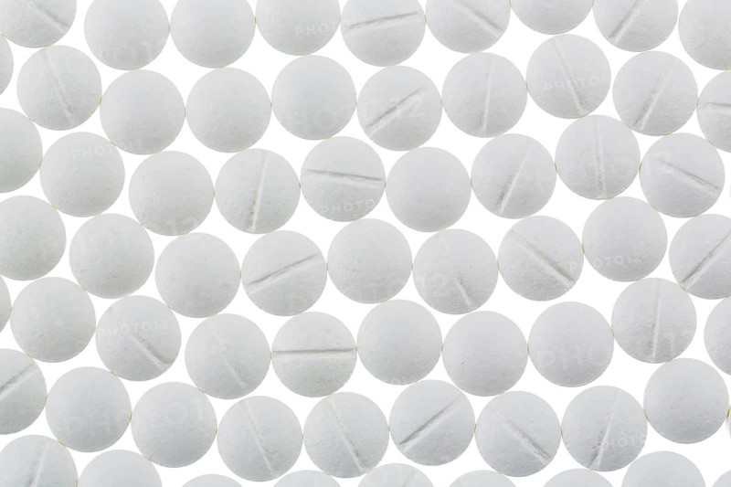 White tablets, symbolic photo for medicine, remedies and tablet addiction