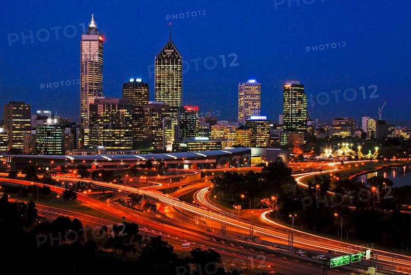 City, cities, travel, Perth at night, skyline, Perth, Australia