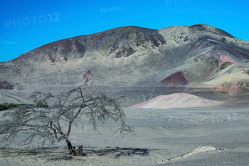 Desert landscape, coastal desert near Chauchilla, Nazca, southern Peru, Peru, South America