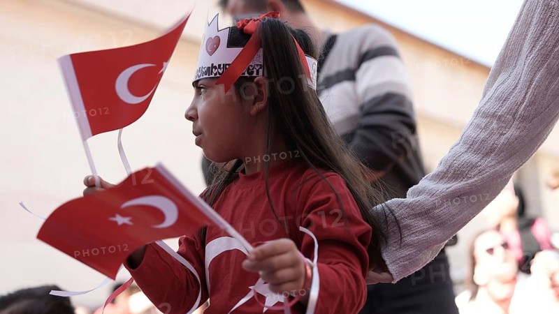 Children celebrate the 102nd anniversary of the Republic Day of Turkey, a national holiday commemorating October 29, 1923, when Mustafa Kemal Atatürk proclaimed the foundation of the Republic of Turkey. Gaziantep, Turkey – October 29, 2025, Gaziantep, Gaziantep, Turkey