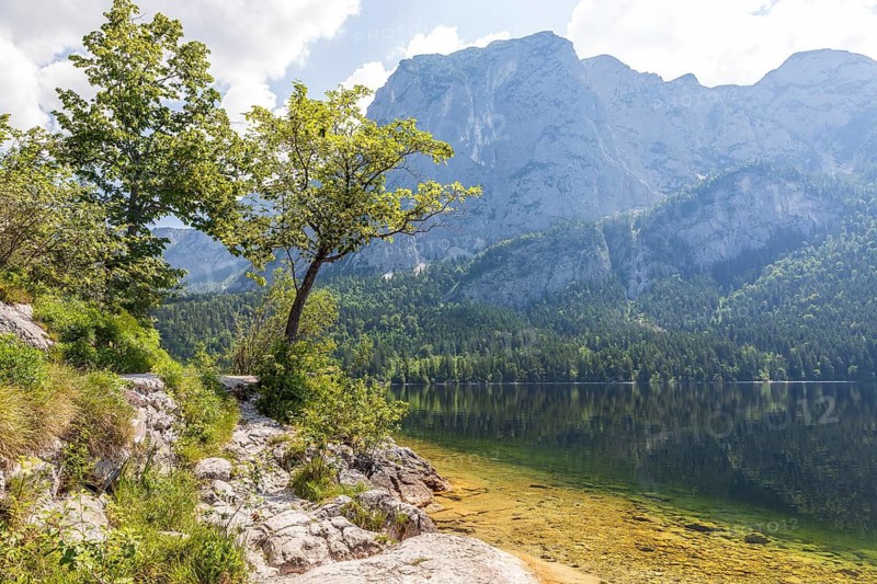 Altausseer See with Trisselwand, Altaussee, Styria, Austria