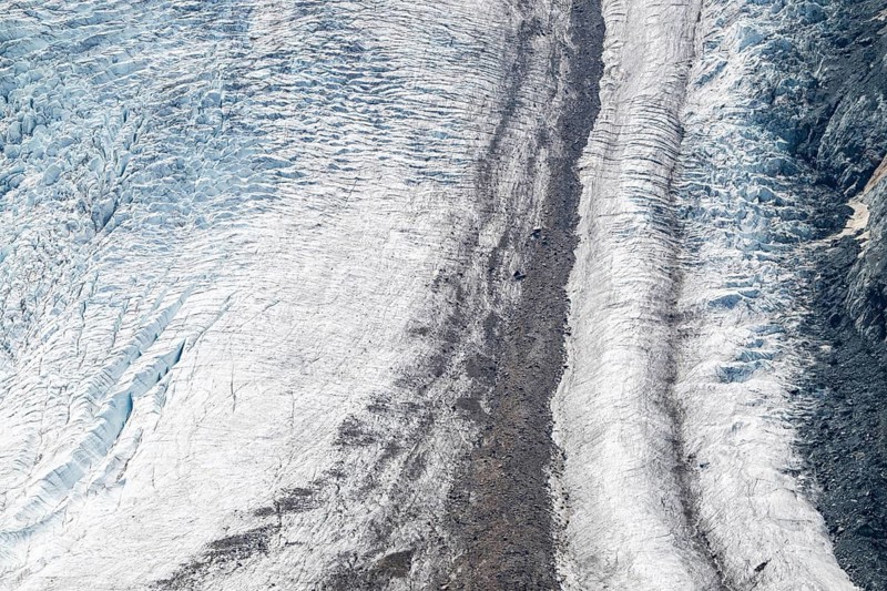 Glacier, blue ice, detailed view, Switzerland