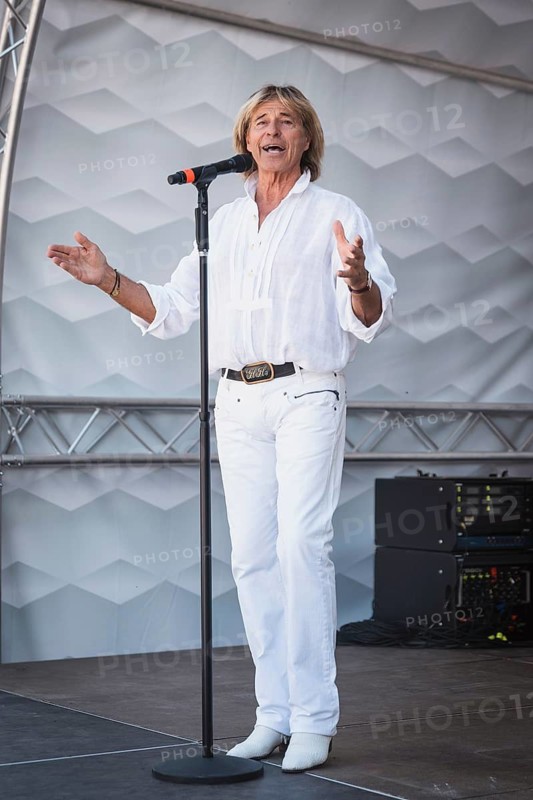 Open-air concert on 27 June 2026 by Hansi Hinterseer at the Medrig Alm in See im Paznaun Austria to mark the start of the summer season. Around 2, 000 visitors celebrated the start of the Paznaun mountain summer together with locals, families and fans of Schlager music