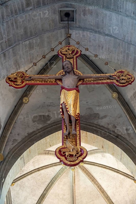 Monumental Triumphal Cross, St. Peter's Cathedral, Osnabrück, Lower Saxony, Germany