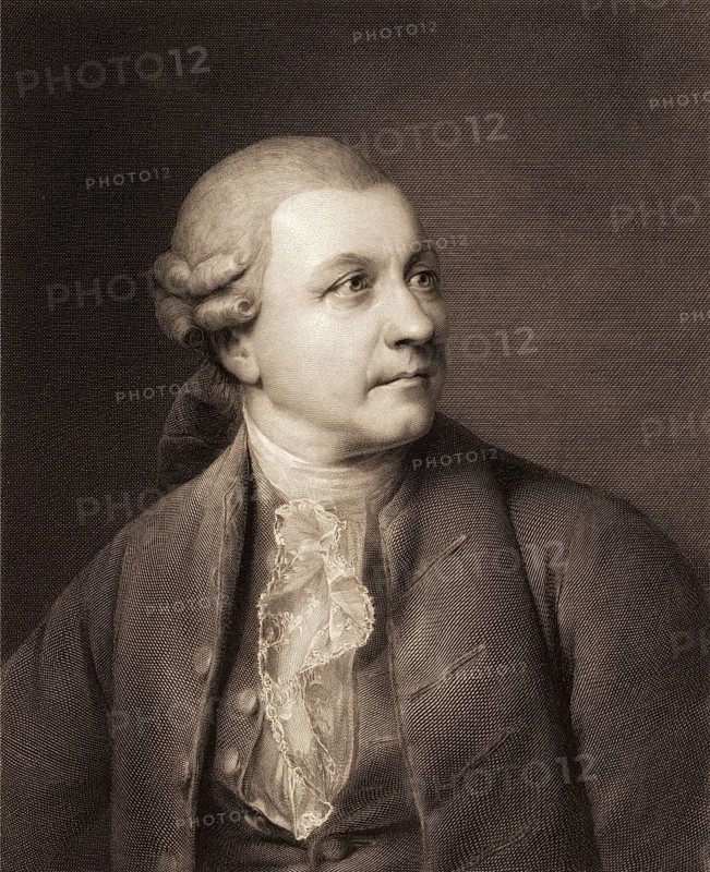 Portrait of Friedrich Gottlieb Klopstock, 1724, 1803, German poet, digitally edited