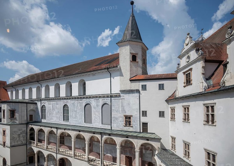 Stadtschloss former residential palace built in Renaissance style, Neuburg an der Donau, Upper Bavaria, Germany