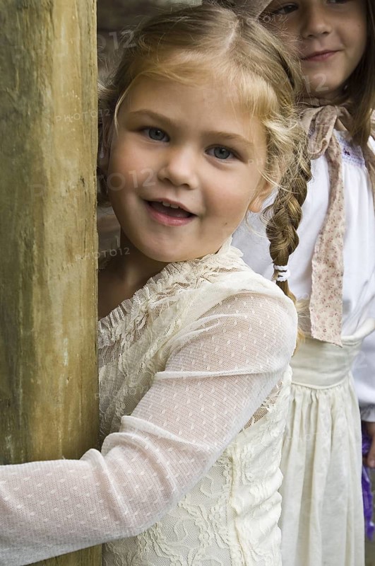 Young Girl at Civil War Reenactment, Kansas