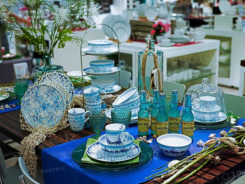 Department of Crockery, Department Store, Munich, Bavaria, Germany