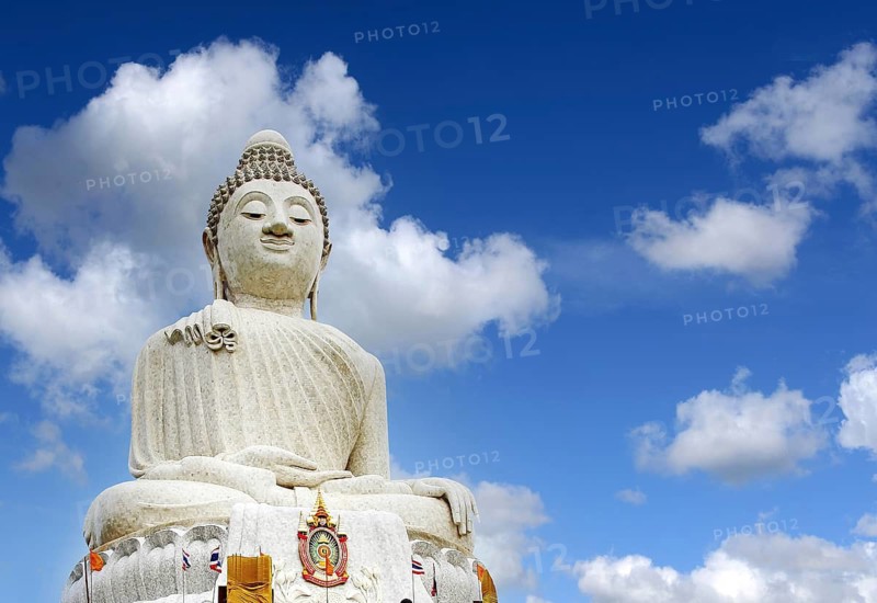 The white Buddha of Phuket, Buddhism, religion, Phuket island, Thailand, Asia