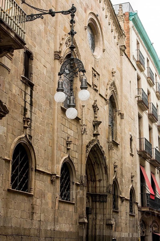The Iglesia de San Jaime, Church of Saint James, Gothic Quarter, Old City, Barcelona, Spain