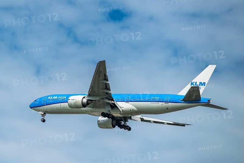 Aircraft KLM Asia Boeing 777-200, PH-BQK, Bangkok, Thailand