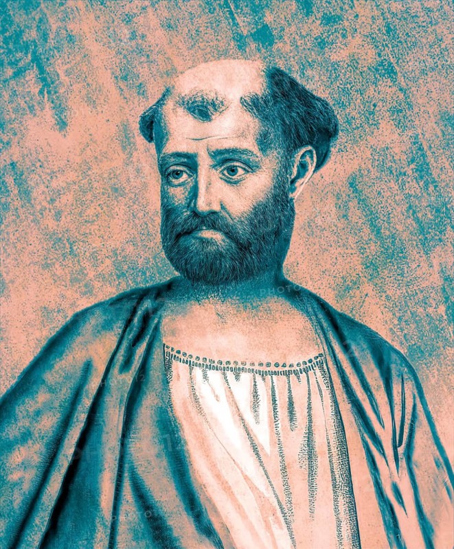 Pope Alexander I, Alessandro I, Bishop of Rome from c. 107 to his death c. 115, digitally edited