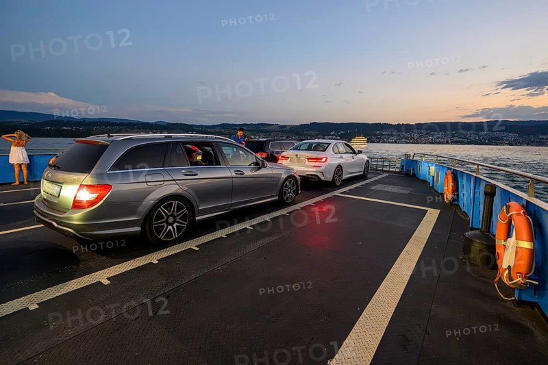 Lake Zurich car ferry, Meilen, Switzerland
