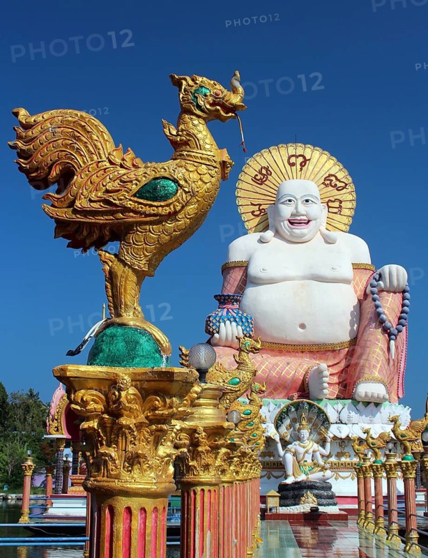 Laughing Buddha at Wat Plai Leam on Koh Samui, Thailand