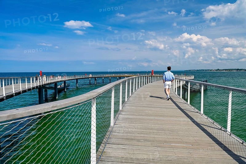 Maritim pier in Timmendorfer Strand, Schleswig-Holstein, Germany +++ editorial use only
