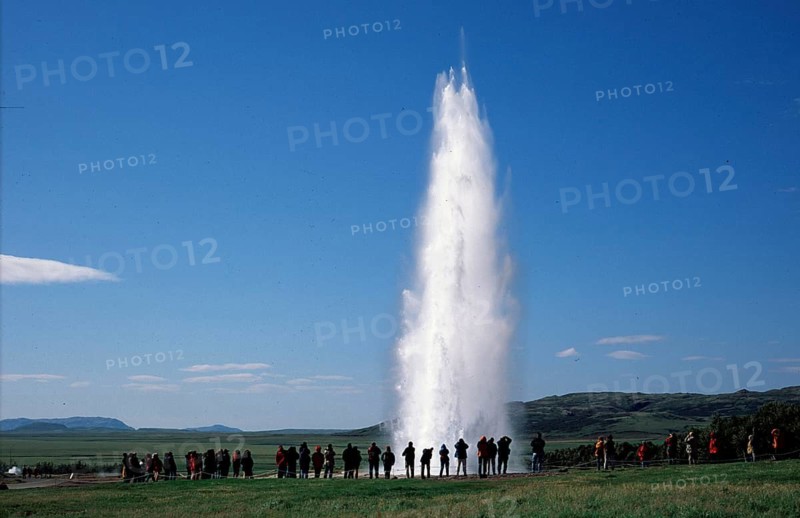 Basalt structure, Iceland, Strokkur, geyser, spring spring, Iceland