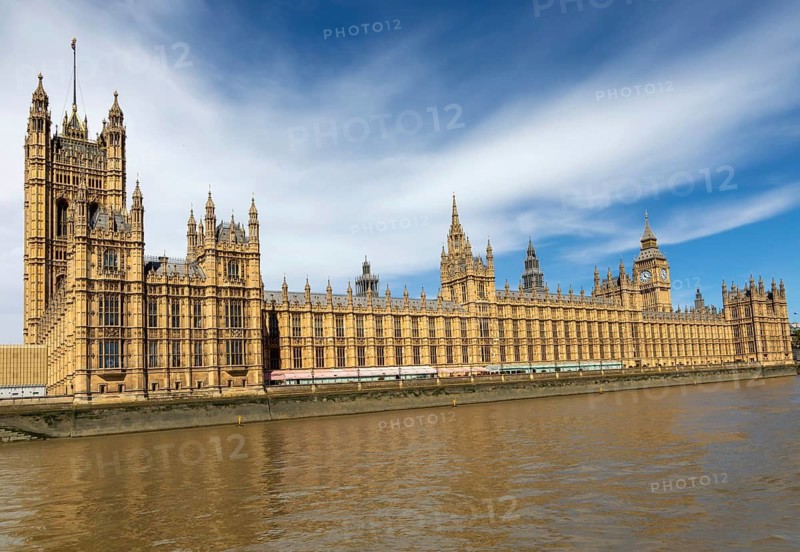 Palace of Westminster, Houses of Parliament, from River Thames, Westminster, London, England, UK