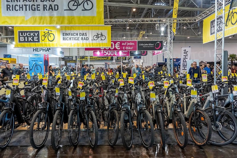 Fahrrad Essen, public fair in the halls of Messe Essen, retailers and manufacturers show everything about bicycles, e-bikes, accessories, North Rhine-Westphalia, Germany