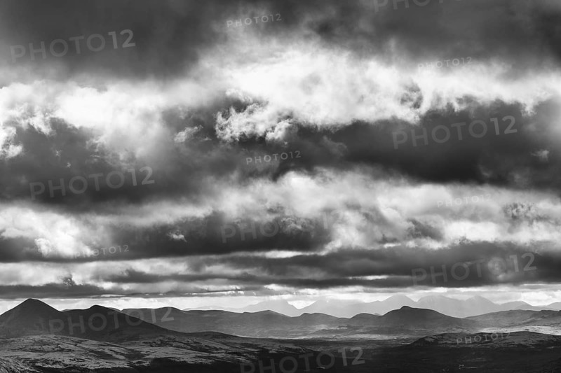 Cloud atmosphere in the mountains, Alvdal Vestfjell, Hedmark, Innlandet, Norway, August 2025