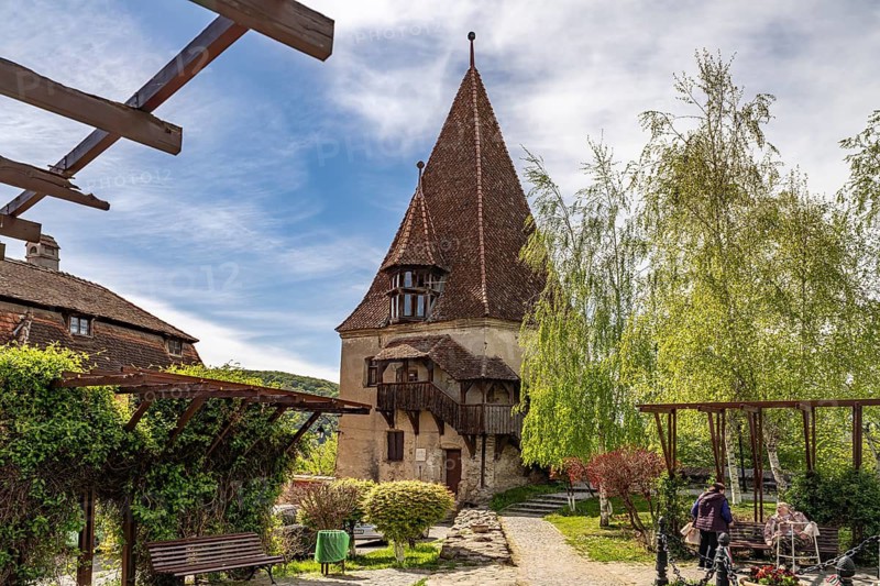 The shoemaker's tower in Sighisoara or Sighi?oara, Transylvania, Romania