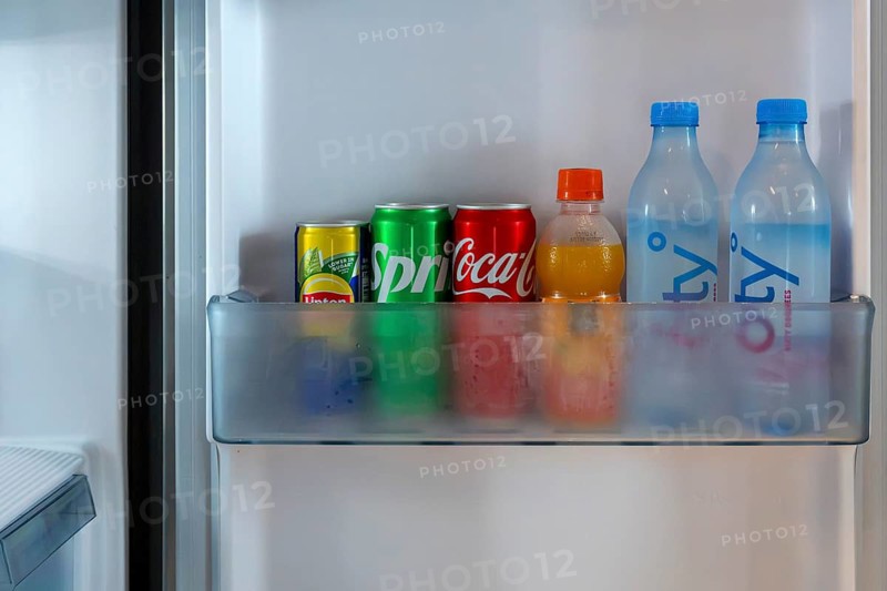 Fridge with drinks, Pattaya, Thailand