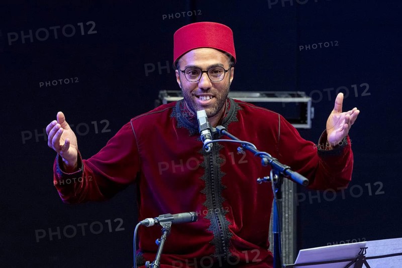 Mohcine Ramdan, vocals, bendir, gembri, 8JISR (Bridge), world music, Morocco, Young euro Classic, the ‘Festival within a Festival' FUTURE NOW, Musical Diaries, live, 8 August 2026, concert hall am Gendarmenmarkt, Berlin, Germany < english> JISR, World Music, Morocco, Young Euro Classic, the festival-within-a-festival FUTURE NOW Musical Diaries, live, 8 August 2026, concert hall am Gendarmenmarkt, Berlin, Germany