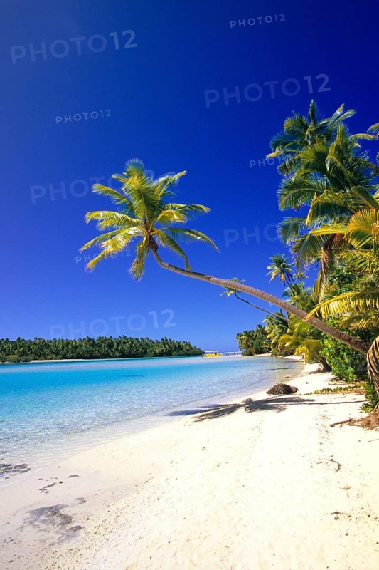 French Polynesia, dream beach near Aitutaki, Cook Islands, Aitutaki
