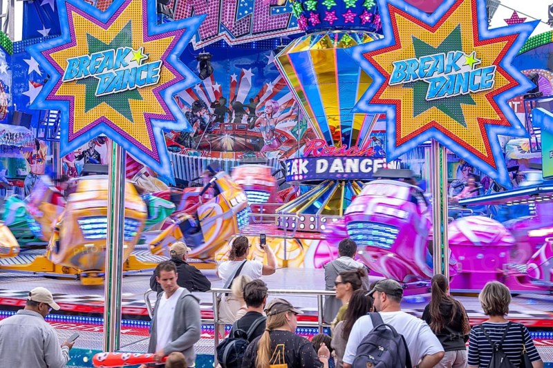 Breakdance No.1, Rheinkirmes in den Rheinwiesen in Düsseldorf-Oberkassel, North Rhine-Westphalia, Germany