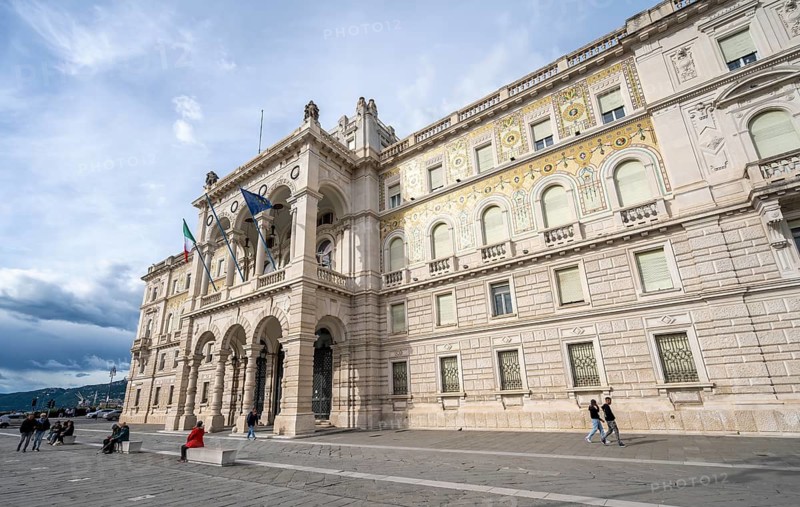 Magnificent Palazzo della Luogotenenza Austriaca or Palazzo Governo on Piazza Unità d'Italia square, old town, Trieste, Friuli-Venezia Giulia region, Italy