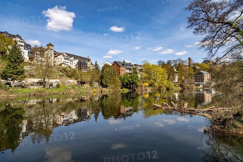 The Lahn near Weilburg, Hesse, Germany