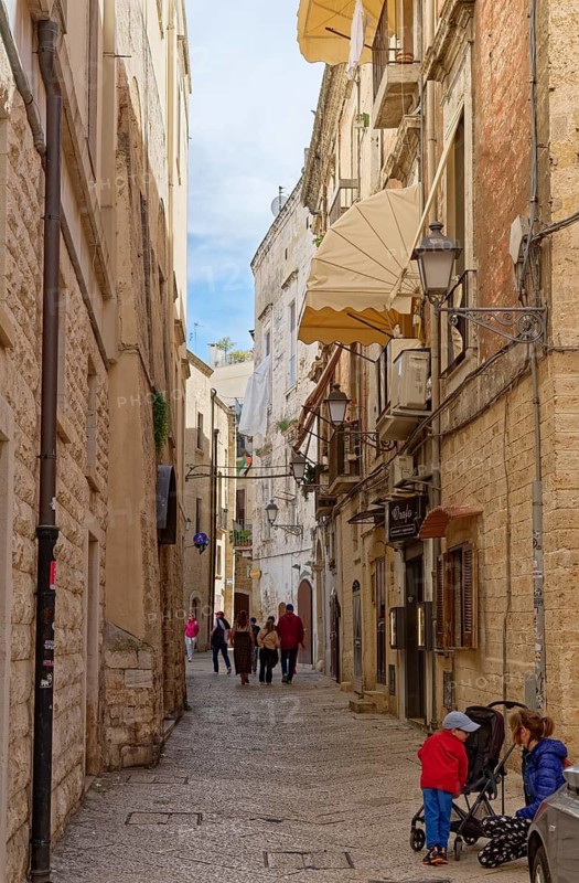 Bari Veccia, old town of the southern Italian city of Bari. Bari, Apulia, Italy
