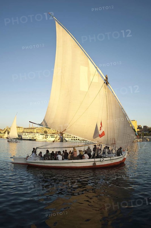 Egypt, landscape, Nile, boat, boats, sailing ship, Felucca, Feluccas, Nile, Cairo, Egypt