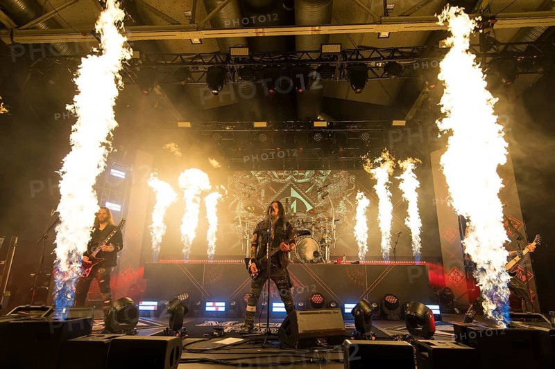 Robb Flynn (singer) and Jared MacEachern (guitarist) from Machine Head live on An Evening with, Machine Head Tour at Columbiahalle Berlin on 18/04/2026